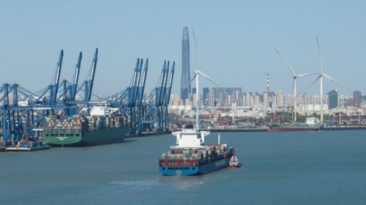 Çin'deki Tianjin Limanı'nın konteyner hacmi Ocak ayında rekor seviyeye ulaştı