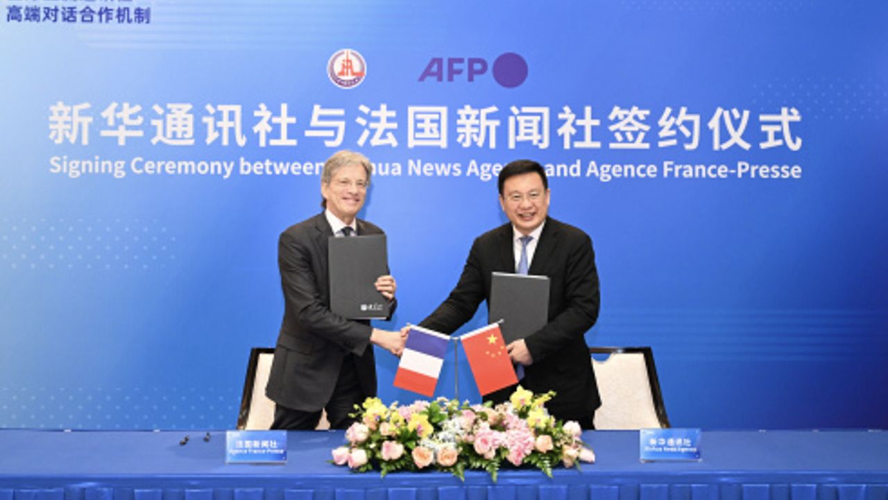 Xinhua ve AFP haber ajansları arasında mutabakat zaptı imzalandı