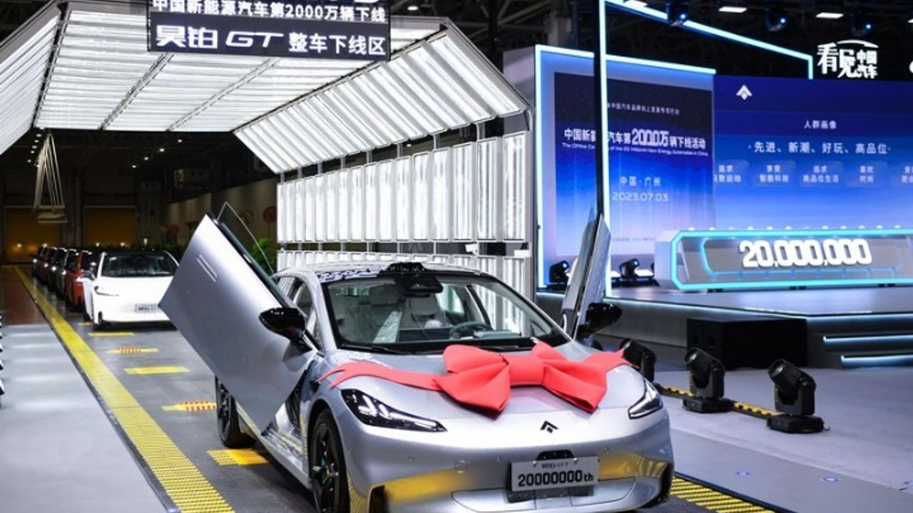Çin'de kullanımdaki yeni enerjili araç sayısı 20 milyonu aştı