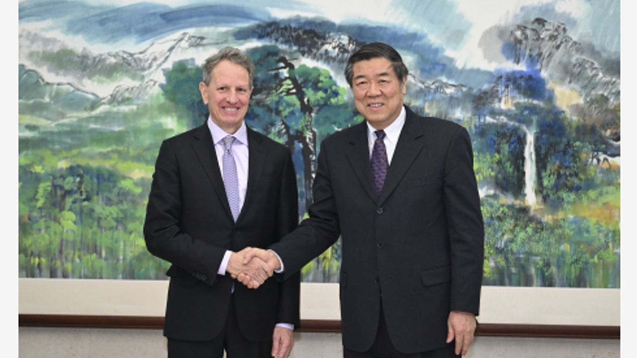 Çin Başbakan Yardımcısı, eski ABD Hazine Bakanı ile görüştü