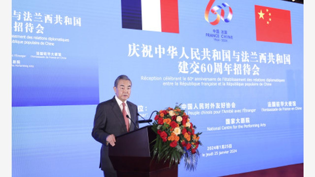 Çin ve Fransa diplomatik ilişkilerinin 60. yıldönümü vesilesiyle resepsiyon düzenlendi