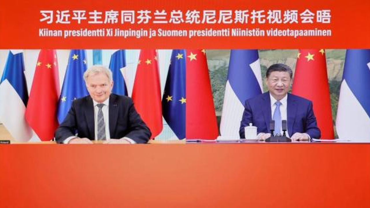 Xi, video bağlantısı üzerinden Finlandiya cumhurbaşkanı ile görüştü