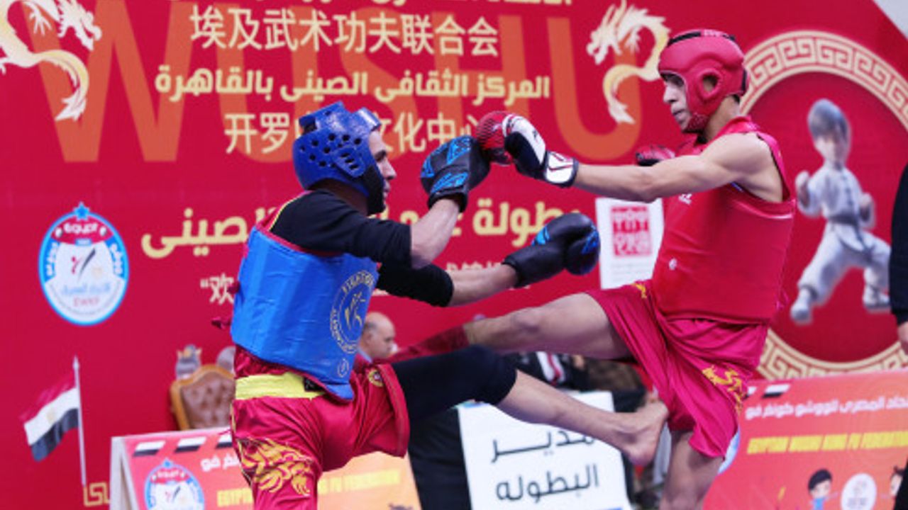 Mısır'da Çin Bahar Bayramı'nı kutlamak için Wushu şampiyonası düzenlendi