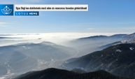 Ilgaz Dağı’nın eteklerinde mest eden sis manzarası havadan görüntülendi