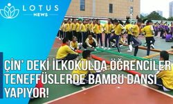 Video: Çin'deki ilkokulda öğrenciler teneffüslerde bambu dansı yapıyor