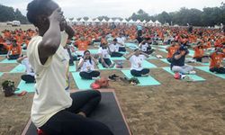 Uganda'nın başkenti Kampala'da Uluslararası Yoga Günü etkinliği