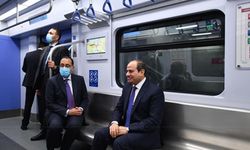 Çin-Mısır ortaklığı ile inşa edilen metro hattının açılışına Mısır Cumhurbaşkanı ve Başbakanı katıldı