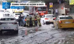 Yenikapı alt geçidini su bastı