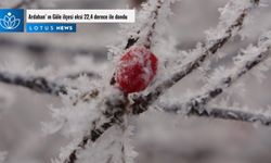 Ardahan’ ın Göle ilçesi eksi 22,4 derece ile dondu