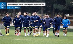 Fenerbahçe'nin yeni transferi Samet Akaydin ilk antrenmanına çıktı