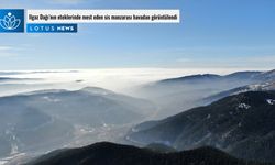 Ilgaz Dağı’nın eteklerinde mest eden sis manzarası havadan görüntülendi