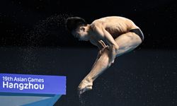 19. Asya Oyunları'nda erkekler 10 metre platform atlama elemeleri gerçekleşti