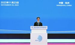 Çin Cumhurbaşkanı Yardımcısı, 2. Küresel Dijital Ticaret Fuarı'nın açılış töreninde konuştu