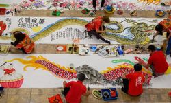 Malezyalı öğrencilerden Çin Yeni Yılı'na özel ejderha temalı resimler