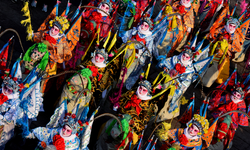 Çin'de geleneksel Shehuo etkinliği renkli performanslara sahne oldu