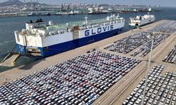 Çin'deki Yantai Limanı ticari araç ihracatında lojistik merkez olma yolunda ilerliyor