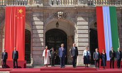 Macaristan'da Çin Cumhurbaşkanı Xi için düzenlenen karşılama töreninden kareler