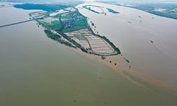 Çin'deki Poyang Gölü'nün su seviyesi alarm veriyor