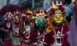 Nepal halkı, Khadga Jatra Festivali'ni coşkuyla kutladı