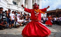 Nepal'in başkenti Katmandu'da Indra Jatra Festivali kutlanıyor