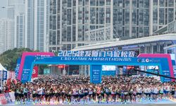 Çin'de düzenlenen 2025 Xiamen Maratonu yoğun katılımla başladı