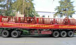 Türkiye'deki güneş enerjisi projesinde kullanılacak kablolar, Çin'in Chengdu eyaletinden yola çıktı