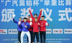 15. Çin Ulusal Oyunları'nda halter erkekler 96 kiloda madalyalar sahiplerini buldu