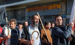 Yunanistan'da çiftçiler ve besiciler geniş çaplı protesto düzenledi