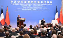 Çin Cumhurbaşkanı Xi ve Fransa Cumhurbaşkanı Macron, Çin-Fransa İş Konseyi 7. toplantısının kapanış törenine katıldı