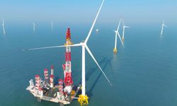 Çin'in Fujian eyaleti kıyılarında 20 megavatlık yeni rüzgar türbini ünitesi kuruldu