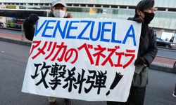 Japonya'nın başkenti Tokyo'da Venezuela'ya destek gösterisi düzenlendi