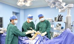 Çin'deki Beijing Anzhen Hastanesi'nde 25 tıbbi robot klinik deneme sürecinde