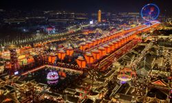 Çin'in Hebei eyaletinde yeni yıl kutlamaları renkli görüntüler oluşturdu