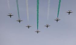 Suudi Arabistan'da düzenlenen 2026 Dünya Savunma Fuarı'ndaki hava gösterisi yoğun ilgi gördü