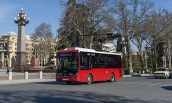 Çin menşeli 230'dan fazla otobüs Azerbaycan'ın Gence kentinde hizmete başladı