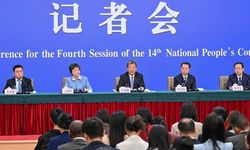 Çin'de Ulusal Halk Kongresi kapsamında halkın geçim kaynakları konulu basın toplantısı düzenlendi