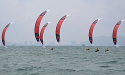 6. Asya Plaj Oyunları'nda Formula Kite erkekler yarışı kıyasıya mücadeleye sahne oldu