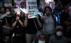 Japonya'da anayasa değişikliği ve askeri genişleme politikaları protesto edildi