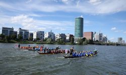 3. Frankfurt Ejderha Teknesi Festivali renkli görüntülere sahne oldu