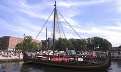 'The Odyssey' filminde kullanılan Viking gemisi, Norveç'in başkenti Oslo'da ziyarete açıldı