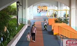 Çin'in Guangzhou kenti, köprü altındaki atıl alanları kamusal yaşam alanlarına dönüştürüyor