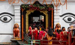 Nepal'de Teej Festivali renkli görüntülere sahne oldu