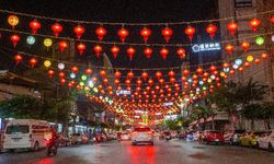 Bangkok'taki China Town, Bahar Festivali için süslendi