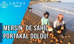 Video: Mersin’de sahil portakal doldu