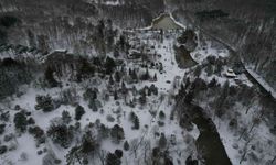 Atatürk Arboretumu’nda kartpostallık kar manzaraları