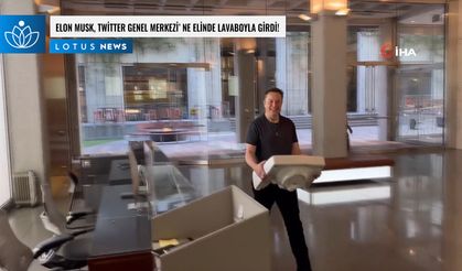 Elon Musk, Twitter Genel Merkezi’ne elinde lavaboyla girdi