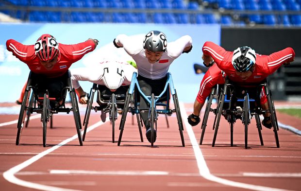 4. Asya Paralimpik Oyunları erkekler atletizm finalinde Taylandlı sporcu altın madalya aldı