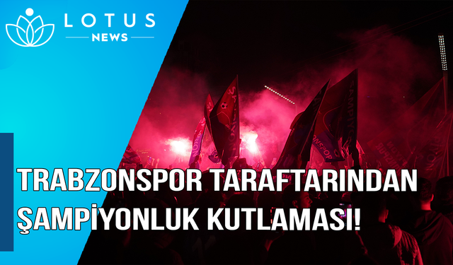 Video: Trabzonsporlu taraftarların Taksim'de şampiyonluk coşkusu