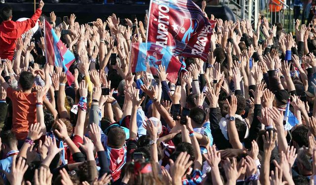 Trabzonspor’un şampiyonluk kutlaması