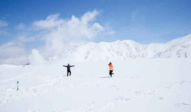 Japonya'nın Tateyama Dağı'ndan büyüleyici kar manzaraları